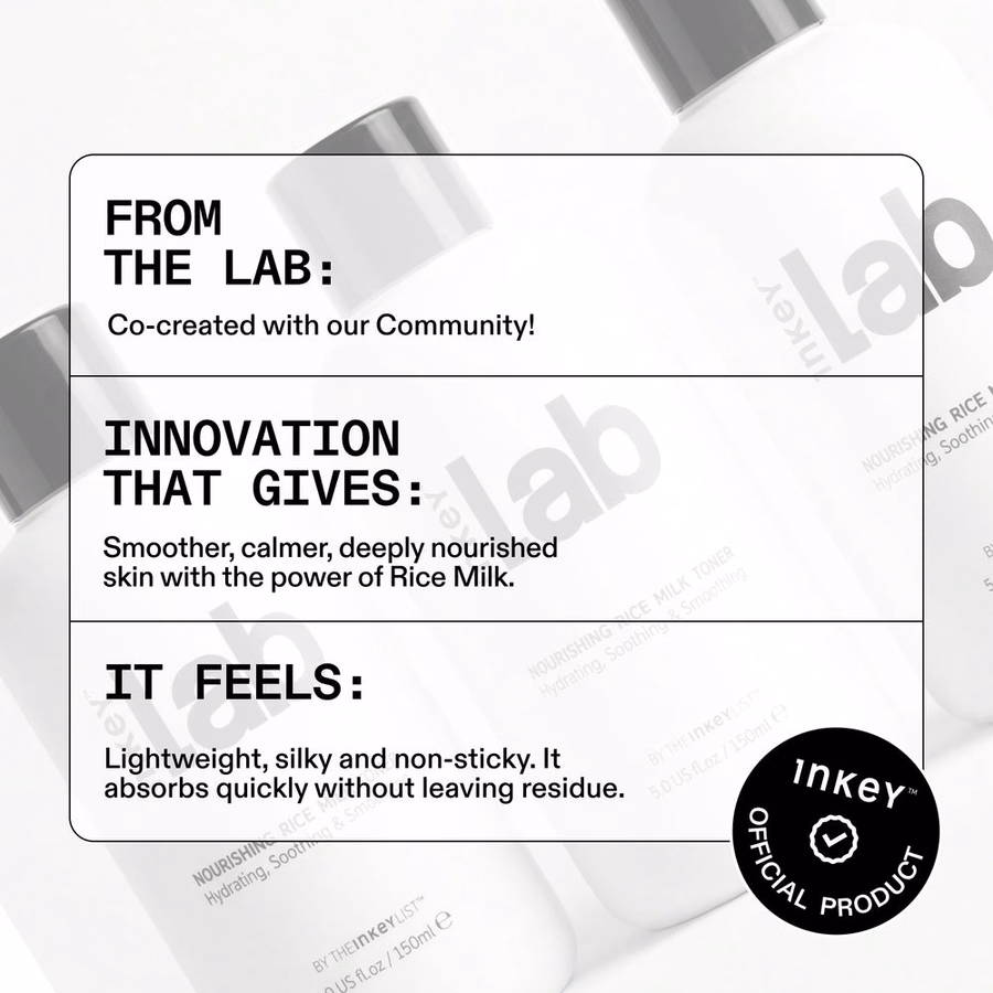 Nourishing Rice Milk Hydrating Toner | Barrier Support | The INKEY List USA