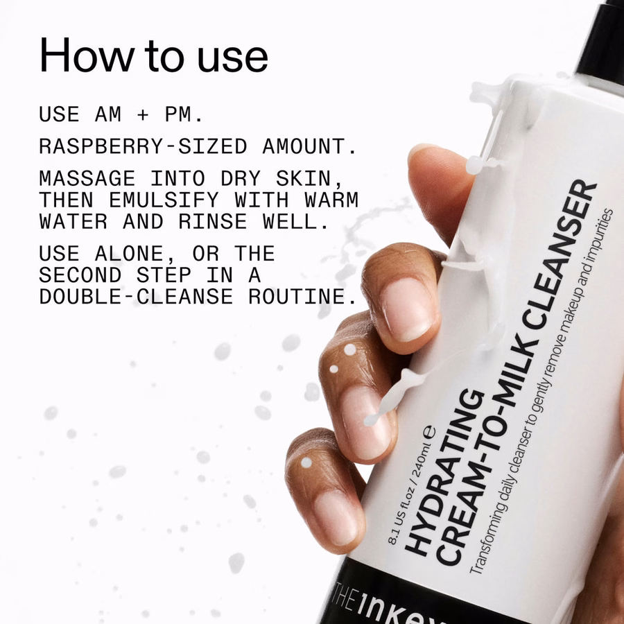 Hydrating Cleanser - Gentle Milk Cleanser for Dry & Sensitive Skin | INKEY